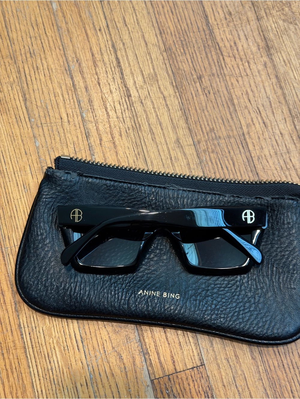 ANINE BING INDIO SUNGLASSES BLACK SQUARE - Picture 4 of 10